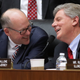 House Energy and Commerce Committee Chairman Greg Walden (R-OR) (L) shares a light moment with ranking member Rep. Frank Pallone (D-NJ) during a markup hearing on Capitol Hill March 8, 2017 in Washington, DC.